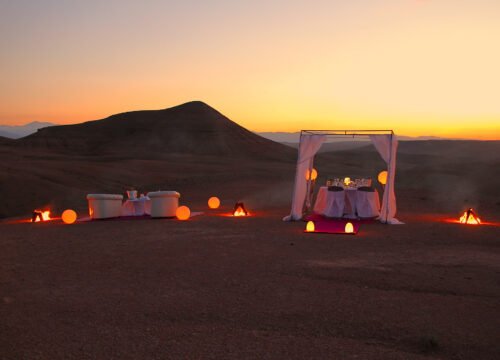 Giro in Cammello e notte nel deserto di Agafay